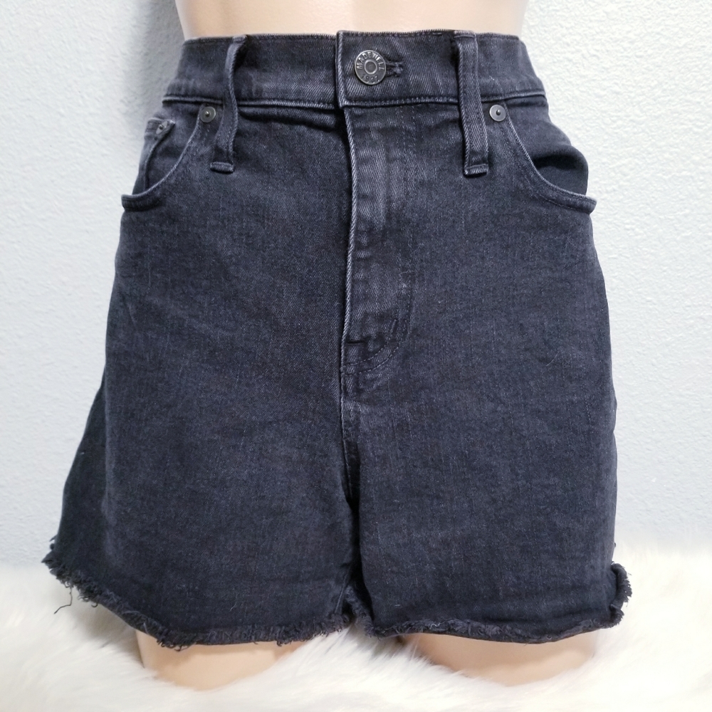 MADEWELL black denim jean cutoff shorts 30